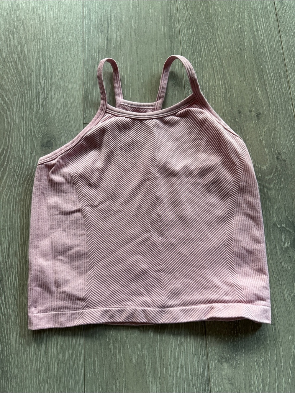 All in Motion Pink Ribbed Tank Top